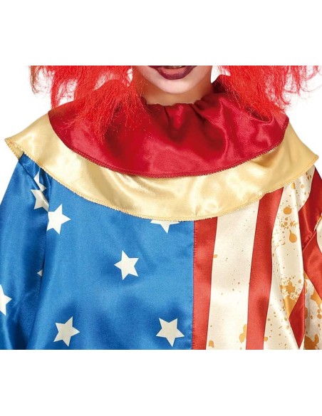 DISFRAZ PAYASO PATRIOT CLOWN 7-9 Años