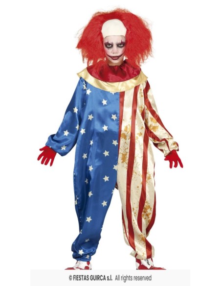 DISFRAZ PAYASO PATRIOT CLOWN 14-16 Años