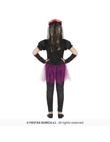 DISFRAZ ESQUELETO FLOWER 3-4 Años