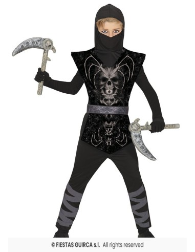 Disfraz dark ninja 7-9 años (137 cm)