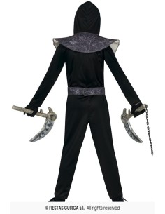 Disfraz dark ninja 7-9 años (137 cm) 2