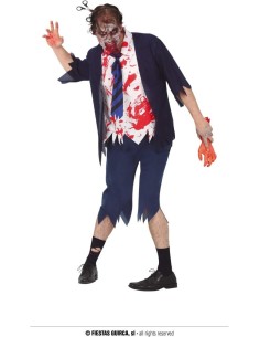 DISFRAZ ESTUDIANTE ZOMBIE T.M 48-50