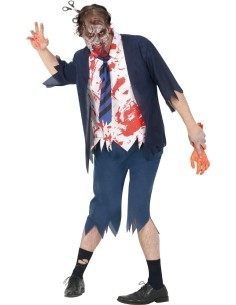 DISFRAZ ESTUDIANTE ZOMBIE T.L 52-54