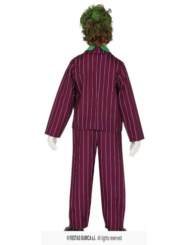 DISFRAZ JOKER CRAZY VILLAIN 7-9 Años