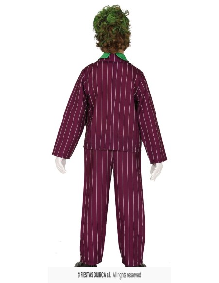 DISFRAZ JOKER CRAZY VILLAIN 7-9 Años