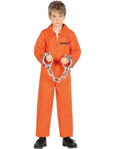 DISFRAZ CONVICTO NARANJA PRESO 10-12 AÑO