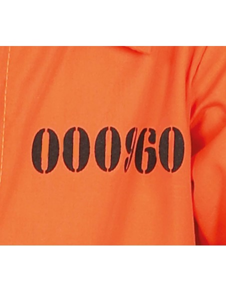 DISFRAZ CONVICTO NARANJA PRESO 10-12 AÑO