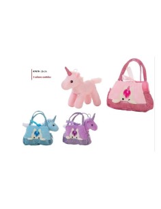 Bolsito unicornio bi 26cm 2 col. surt.
