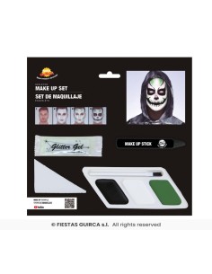 SET MAQUILLAJE ESQUELETO 2