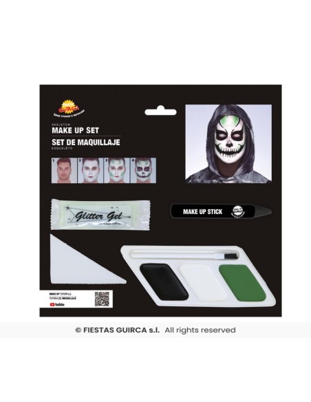 SET MAQUILLAJE ESQUELETO