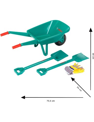 Bosch set de jardineria con carrito 