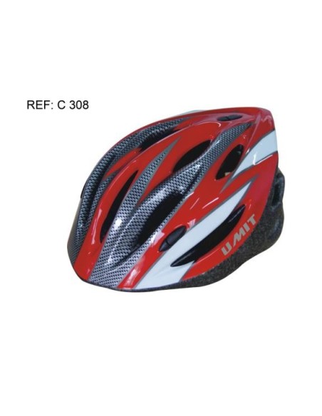 Casco tricolor bicicleta t.54-58