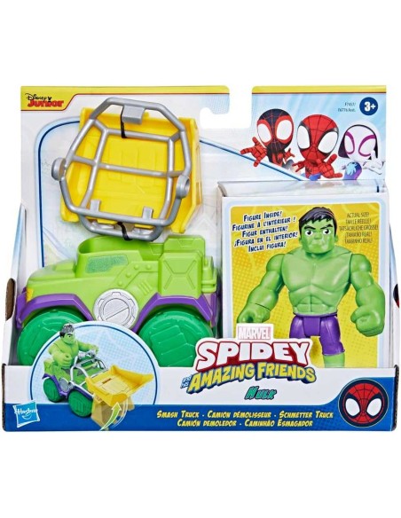Spidey Set Figura Y Camión Demoledor Hul