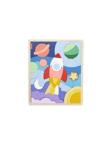 Fisher-Price Puzzle Espacial de Madera 