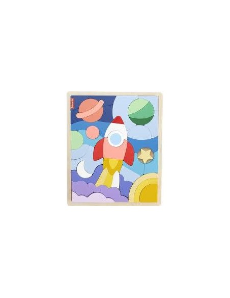 Fisher-Price Puzzle Espacial de Madera 