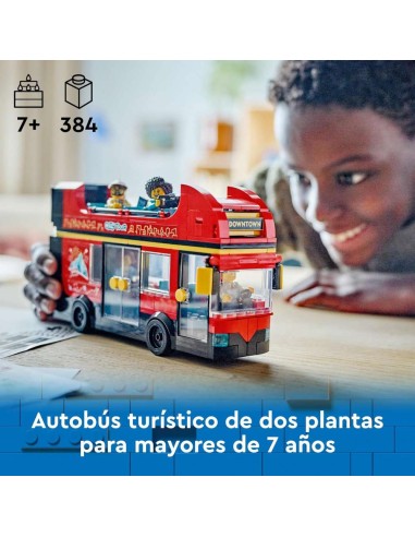 Autobús Turístico Rojo de Dos Plantas