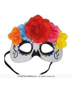 ANTIFAZ CATRINA CON FLORES 2