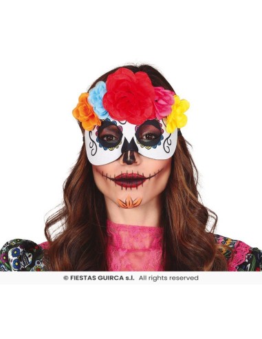 ANTIFAZ CATRINA CON FLORES