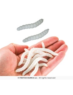 BLISTER 20 GUSANOS ELASTICOS 4 CMS