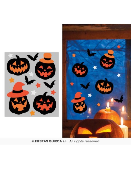 DECORACION GEL CALABAZAS 20X25 CM