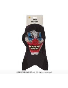 Mascara payaso con capucha   negra vinil 2