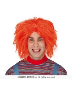 PELUCA NARANJA CHUCKY MUÑECO DIABOLICO 2
