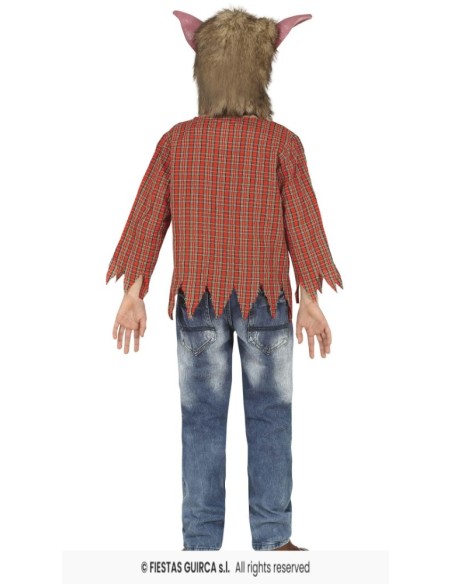 DISFRAZ HOMBRELOBO WEREWOLF  10-12 Años