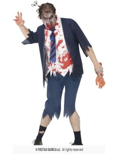 DISFRAZ COLEGIAL ZOMBIE 14-16 AÑOS