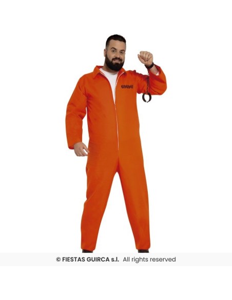 DISFRAZ CONVICTO PRESO NARANJA (XL)