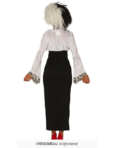 DISFRAZ CRUELLA CRAZY VILLANA M 38-40