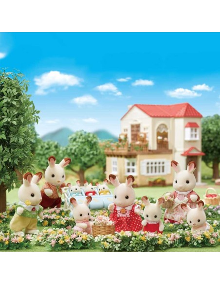 Familia Conejo Chocolate Sylvanian Famil