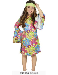 DISFRAZ HIPPIE GIRL NIÑA 10-12 AÑOS