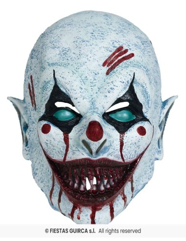Mascara payaso sonriente   latex