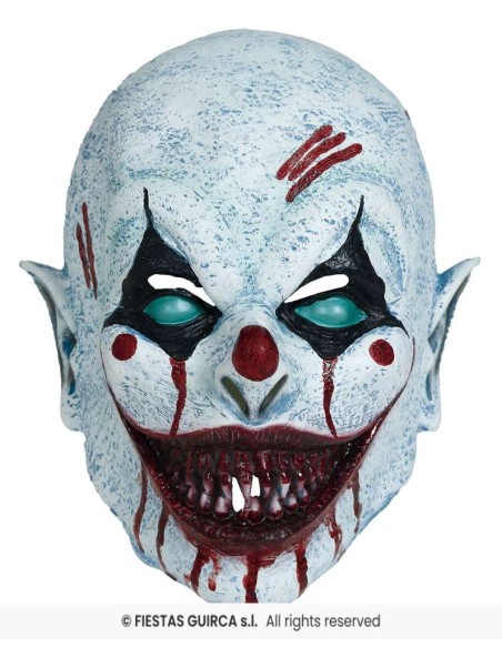 Mascara payaso sonriente   latex