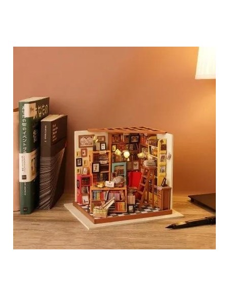 Robotime Biblioteca De Sam Maqueta