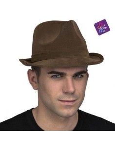 sombrero tiroles marron 