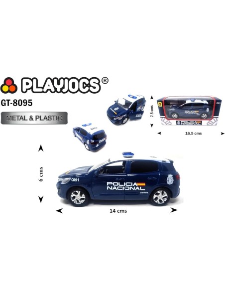 Coche POLICÍA Nacional. Vehículo metálic