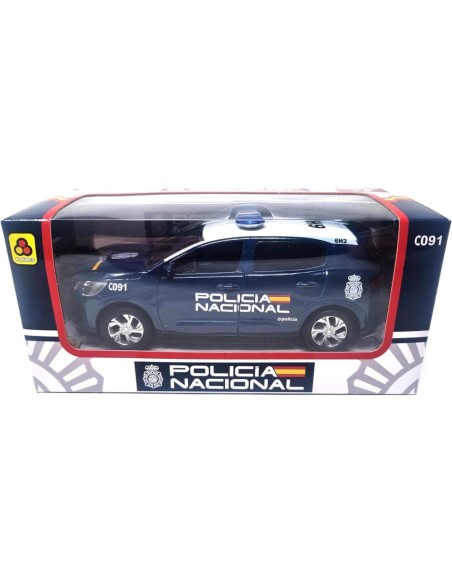 Coche POLICÍA Nacional. Vehículo metálic