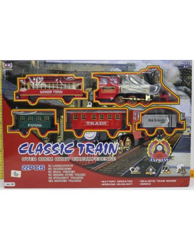 TREN CON VIAS OESTE C/VIAS HUMO 22 PZAS