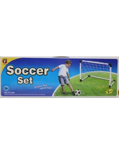PACK 2  PORTERIAS + BALON + INFLADOR