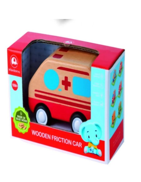COCHE AMBULANCIA MADERA