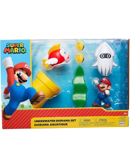 Set Mundo Submarino-super Mario diorama