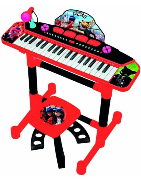 Ladybug- Zag Órgano con pie y banqueta (