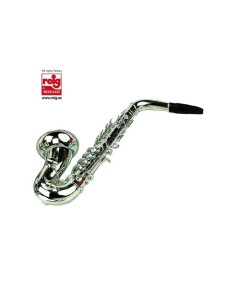 Saxofon Metalizado de 41 cm juguete musi