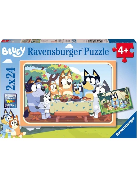 Bluey, 3 Puzzles de 49 piezas