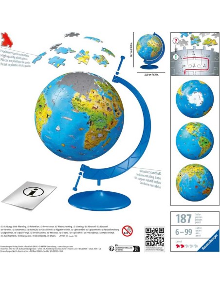 3D Globo 180 piezas
