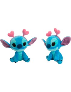 Peluche Stitch Corazones 25 cm 2