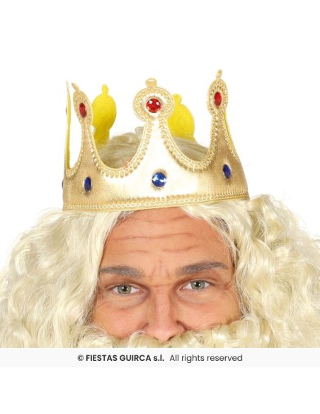 CORONA REY TELA ORO 