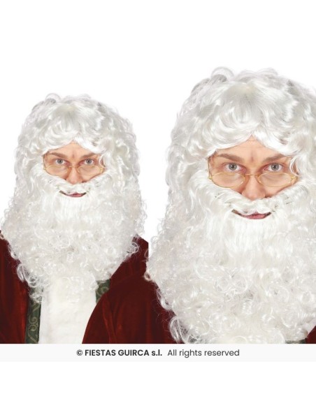 PELUCA CON BARBA PAPA NOEL