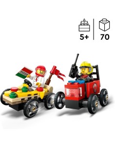 60458 Pizza vs. Fire Truck Race Ca.. Leg 2